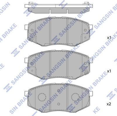 Hi-Q SP1374 - Гальмівні колодки, дискові гальма avtolavka.club