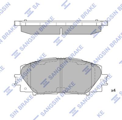 Hi-Q SP1377A - Гальмівні колодки, дискові гальма avtolavka.club