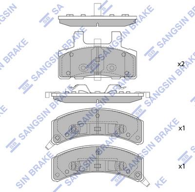 Hi-Q SP1261 - Гальмівні колодки, дискові гальма avtolavka.club