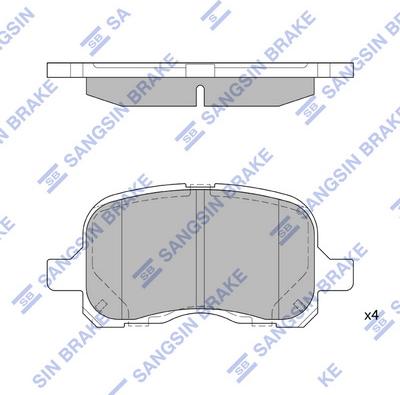 Hi-Q SP1270 - Гальмівні колодки, дискові гальма avtolavka.club