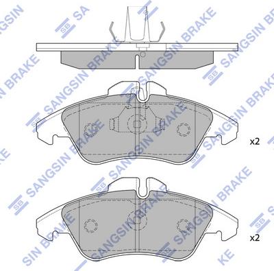 Hi-Q SP1273A - Гальмівні колодки, дискові гальма avtolavka.club