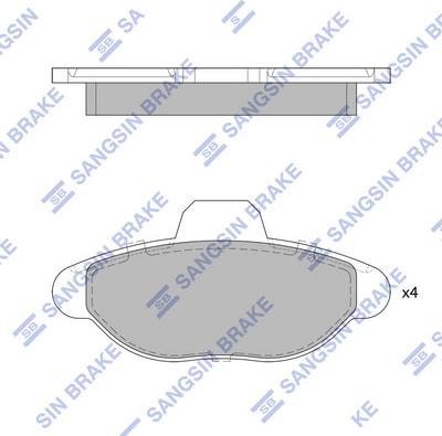 Hi-Q SP1753 - Гальмівні колодки, дискові гальма avtolavka.club