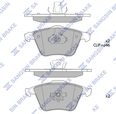 Hi-Q SP1784 - Гальмівні колодки, дискові гальма avtolavka.club