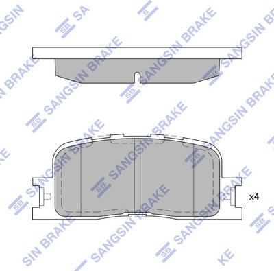 Hi-Q SP2038 - Гальмівні колодки, дискові гальма avtolavka.club