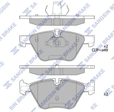 Hi-Q SP2159 - Гальмівні колодки, дискові гальма avtolavka.club