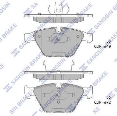 Hi-Q SP2163 - Гальмівні колодки, дискові гальма avtolavka.club