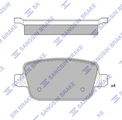 Hi-Q SP2101R - Гальмівні колодки, дискові гальма avtolavka.club