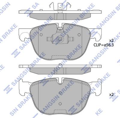 Hi-Q SP2172 - Гальмівні колодки, дискові гальма avtolavka.club