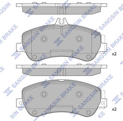 Hi-Q SP2330 - Гальмівні колодки, дискові гальма avtolavka.club