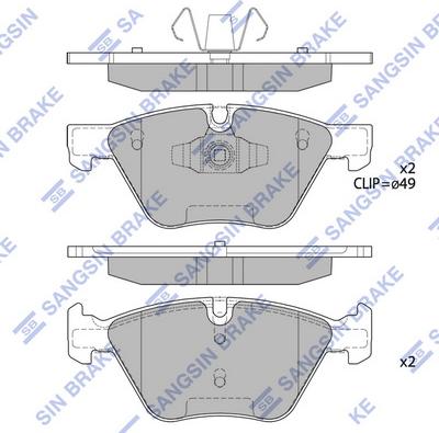 Hi-Q SP2214 - Гальмівні колодки, дискові гальма avtolavka.club