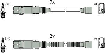 Hitachi 134952 - Комплект проводів запалювання avtolavka.club