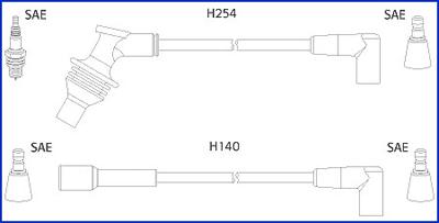 Hitachi 134460 - Комплект проводів запалювання avtolavka.club