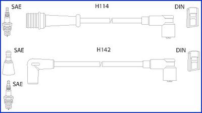 Hitachi 134485 - Комплект проводів запалювання avtolavka.club