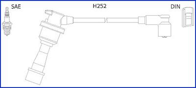 HITACHI 134480 - Комплект проводів запалювання avtolavka.club