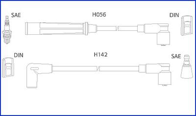 Hitachi 134439 - Комплект проводів запалювання avtolavka.club