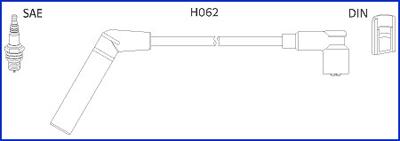 Hitachi 134478 - Комплект проводів запалювання avtolavka.club