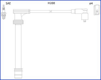 Hitachi 134518 - Комплект проводів запалювання avtolavka.club