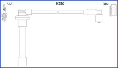 Hitachi 134520 - Комплект проводів запалювання avtolavka.club