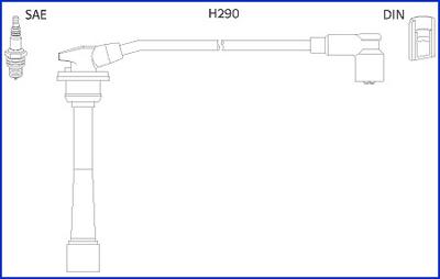 Hitachi 134528 - Комплект проводів запалювання avtolavka.club