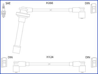 Hitachi 134522 - Комплект проводів запалювання avtolavka.club