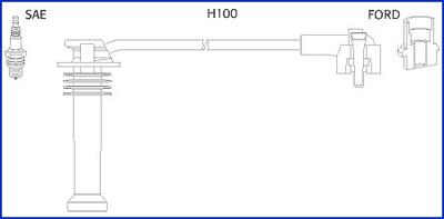 Hitachi 134657 - Комплект проводів запалювання avtolavka.club