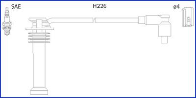 Hitachi 134672 - Комплект проводів запалювання avtolavka.club