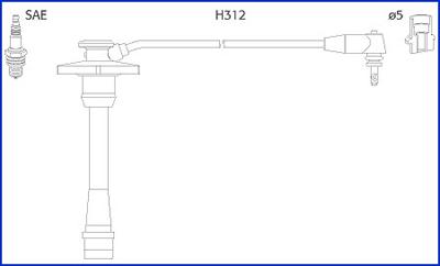 Hitachi 134130 - Комплект проводів запалювання avtolavka.club