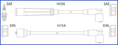 HITACHI 134366 - Комплект проводів запалювання avtolavka.club