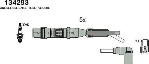 Hitachi 134293 - Комплект проводів запалювання avtolavka.club