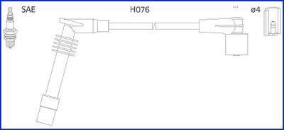 Hitachi 134251 - Комплект проводів запалювання avtolavka.club