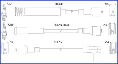 Hitachi 134214 - Комплект проводів запалювання avtolavka.club