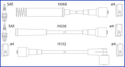 HITACHI 134217 - Комплект проводів запалювання avtolavka.club