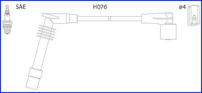 Hitachi 134234 - Комплект проводів запалювання avtolavka.club