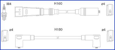 Hitachi 134705 - Комплект проводів запалювання avtolavka.club