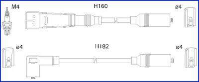 Hitachi 134706 - Комплект проводів запалювання avtolavka.club