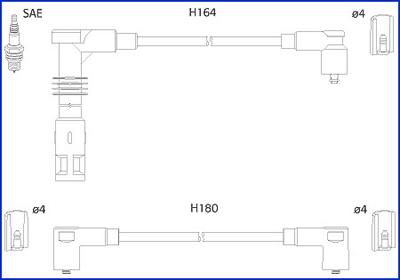 Hitachi 134700 - Комплект проводів запалювання avtolavka.club