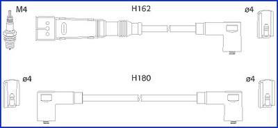 Hitachi 134711 - Комплект проводів запалювання avtolavka.club