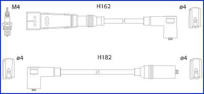 Hitachi 134785 - Комплект проводів запалювання avtolavka.club