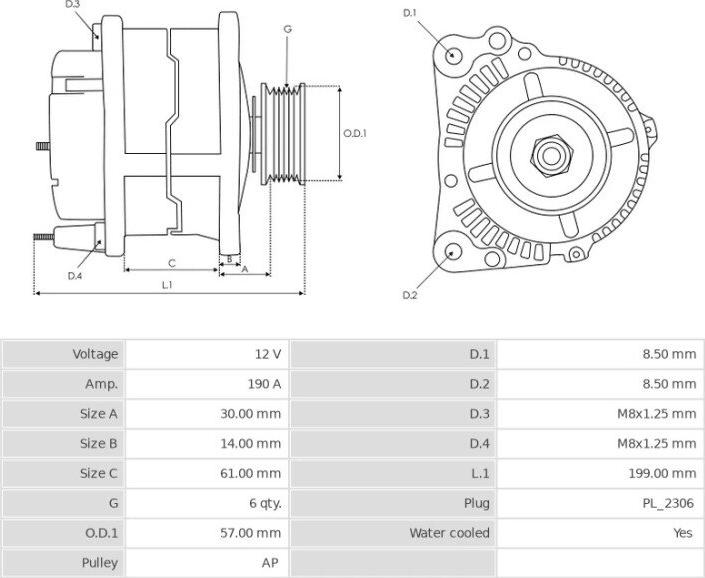 Hitachi LR1190-945 - Генератор avtolavka.club