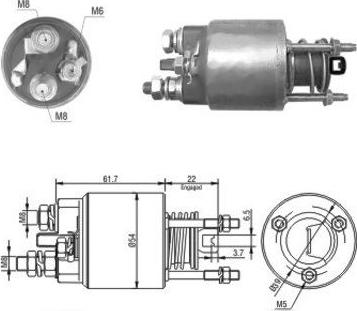 Hoffer 46048 - Тягове реле, стартер avtolavka.club