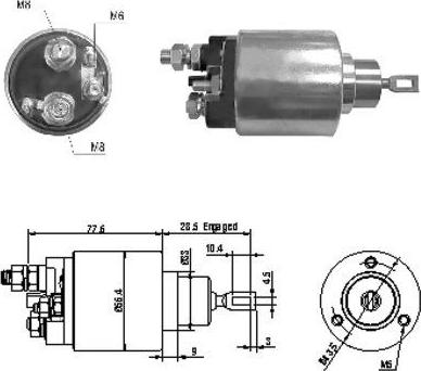 Hoffer 46130 - Тягове реле, стартер avtolavka.club