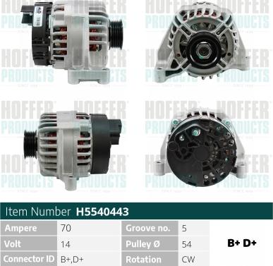 Hoffer H5540443R - Генератор avtolavka.club