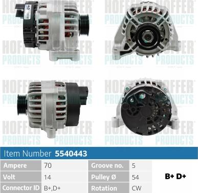 Hoffer H5540443 - Генератор avtolavka.club