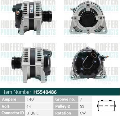 Hoffer H5540486 - Генератор avtolavka.club