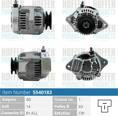 Hoffer H5540183 - Генератор avtolavka.club