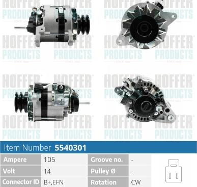 Hoffer H5540301 - Генератор avtolavka.club