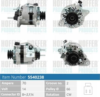 Hoffer H5540238 - Генератор avtolavka.club