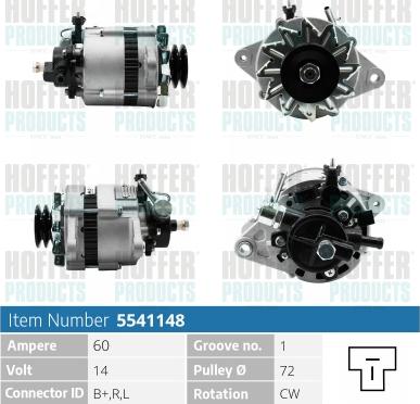 Hoffer H5541148 - Генератор avtolavka.club