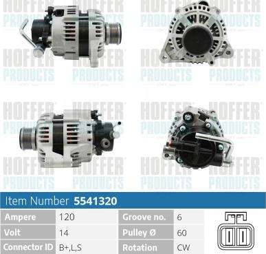 Hoffer H5541320 - Генератор avtolavka.club