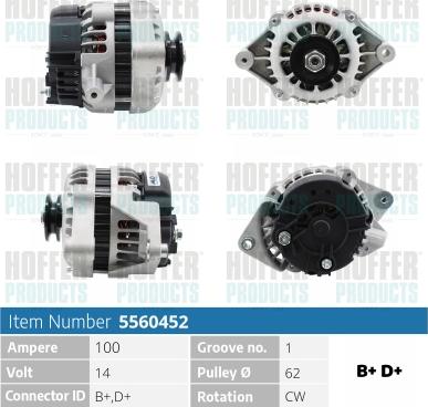 Hoffer H5560452 - Генератор avtolavka.club